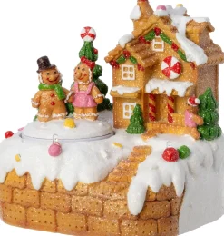 Intratuin kerstdorp gemberkoek koppel 11 x 9,8 x 11,7 cm