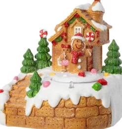 Intratuin kerstdorp gemberkoek huis 11,3 x 10,3 x 12,1 cm