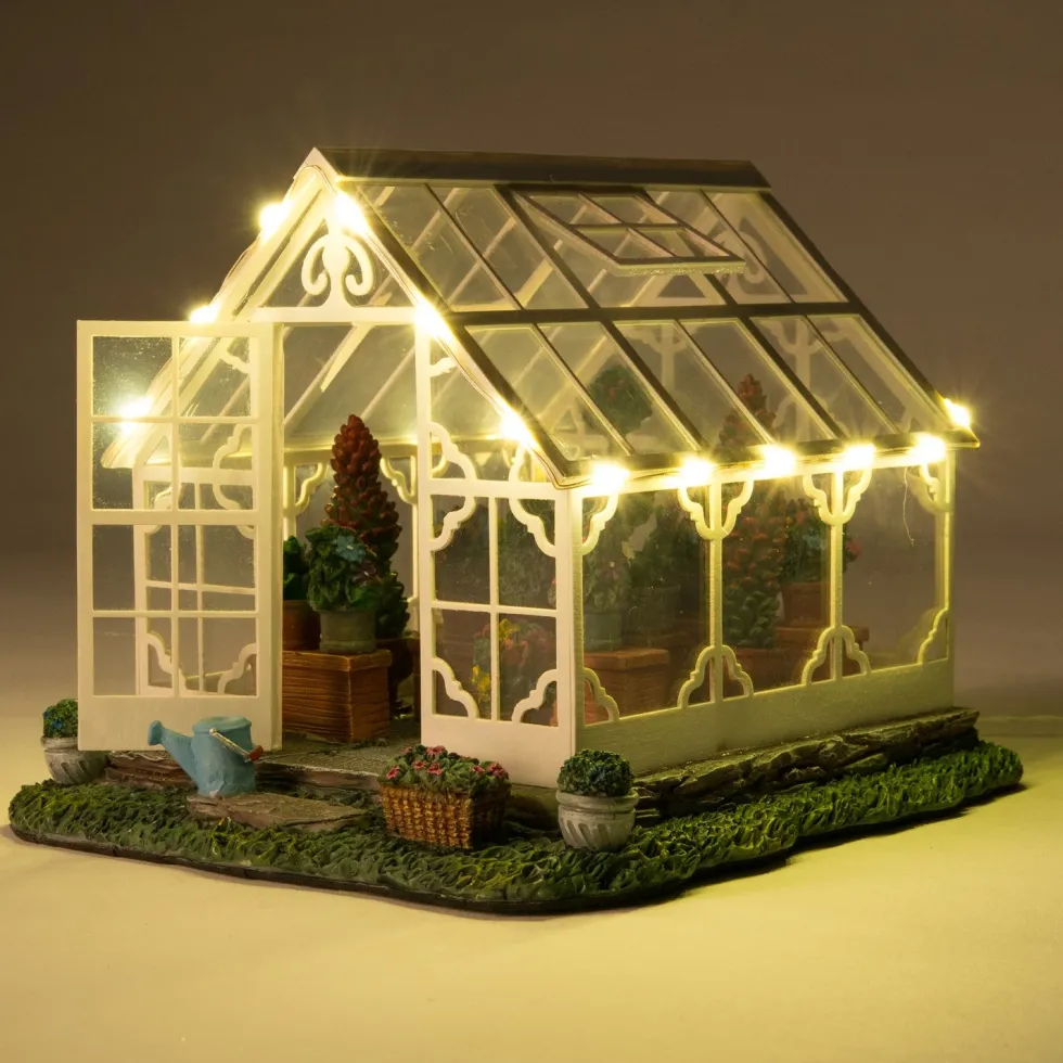Intratuin kerstdorp kas 13,5 x 15,5 x 12 cm