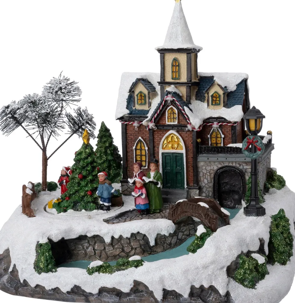 Intratuin kerstdorp kerk met koor 27 x 19 x 25,5 cm
