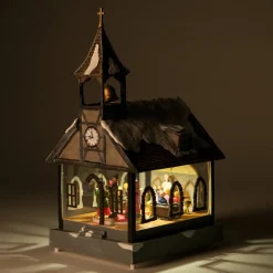 Intratuin kerstdorp kerk 14,5 x 17,5 x 31 cm