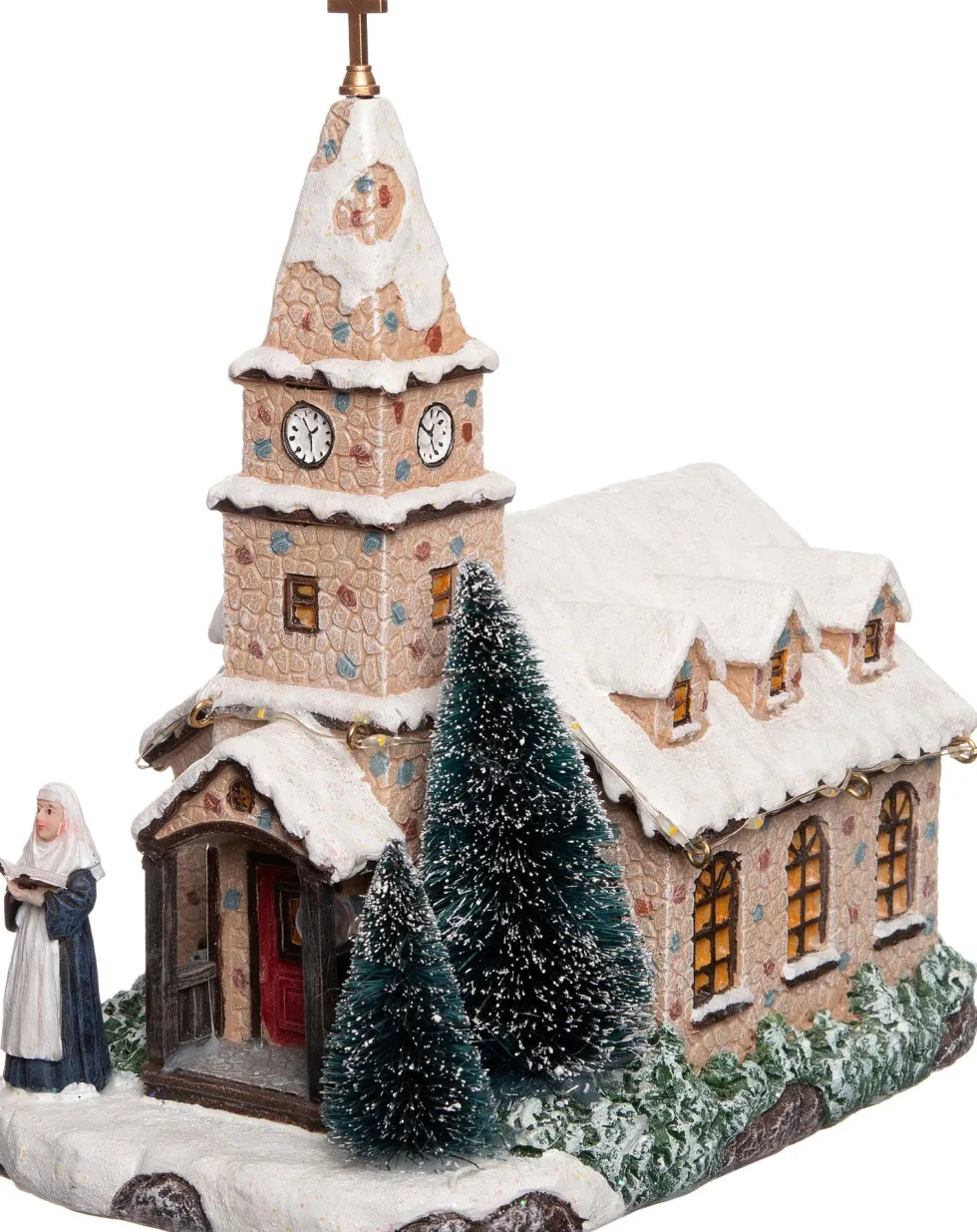 Intratuin kerstdorp kerk 18 x 13 x 21 cm