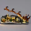 Intratuin kerstdorp kerstman arreslee 97,5 x 25,5 x 47 cm
