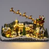 Intratuin kerstdorp kerstman arreslee 66 x 23 x 40 cm