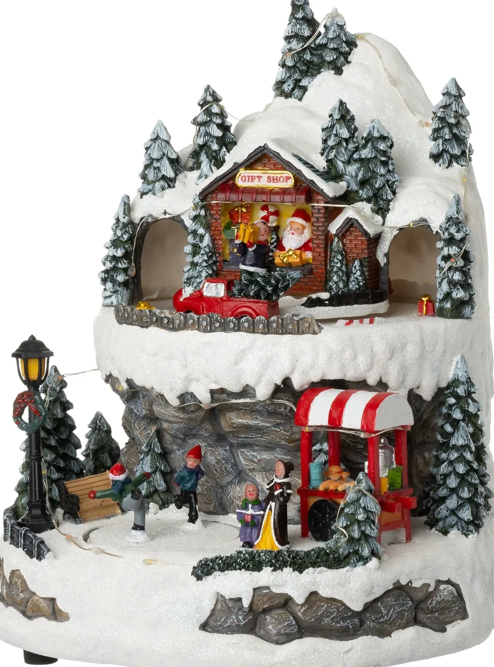 Intratuin kerstdorp kerstman winkel 25 x 26,5 x 32 cm
