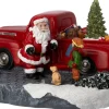 Intratuin kerstdorp kerstman met truck 17,3 x 14,5 x 23,3 cm