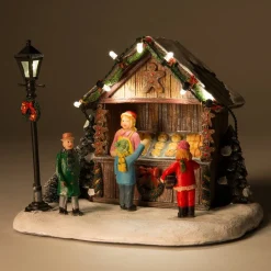Intratuin kerstdorp kraam koek 14 x 12 x 11 cm