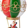 Intratuin kerstdorp luchtballon groen / wit / rood 12,9 x 13 x 23 cm