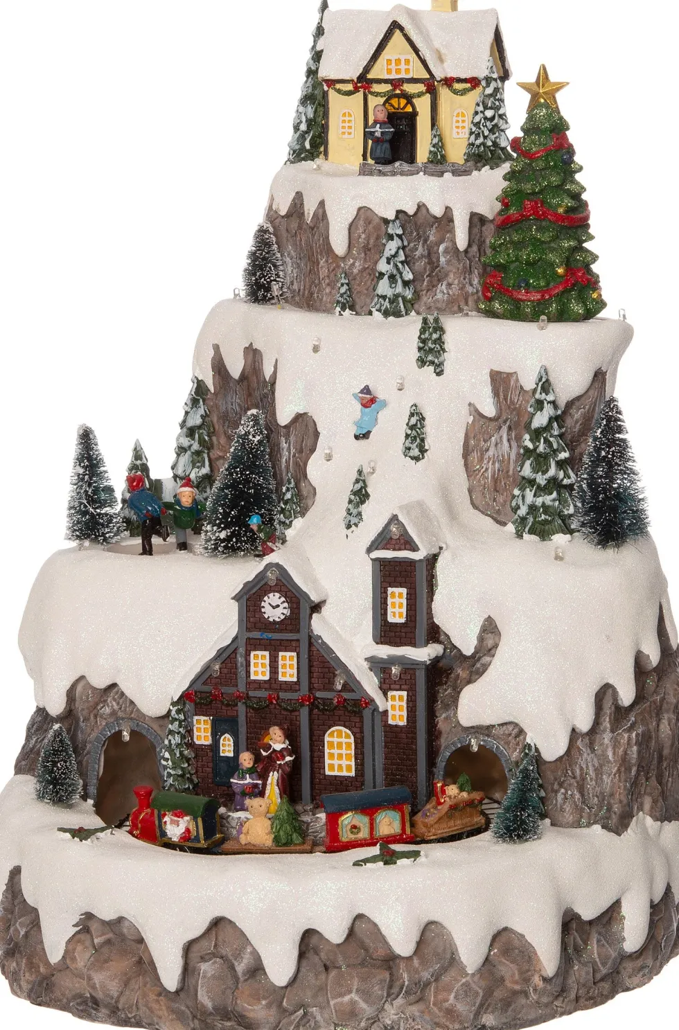 Intratuin kerstdorp met trein D 31 H 43 cm