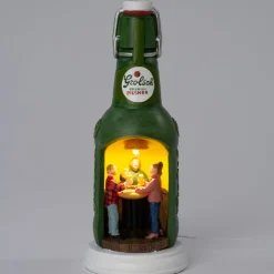 Intratuin kerstdorpminiatuur Grolsch bar 8,8 x 8,8 x 22 cm