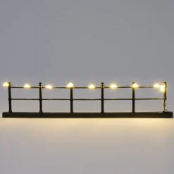 Intratuin kerstdorpminiatuur hek 19,8 x 9,5 x 4 cm 3 stuks