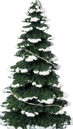 Intratuin kerstdorpminiatuur kerstboom 7,5 x 7,5 x 12 cm