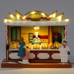 Intratuin kerstdorpminiatuur bakkerij 16,5 x 9,7 x 13 cm