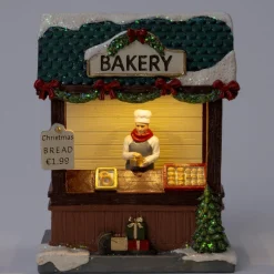 Intratuin kerstdorpminiatuur gebakkraam 11,3 x 6,8 x 14,3 cm