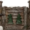 Intratuin kerstdorpminiatuur hek met sneeuw 16,5 x 1,5 x 4 cm