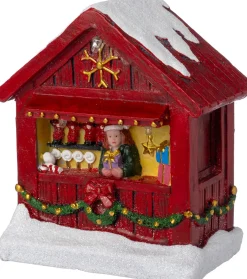 Intratuin kerstdorpminiatuur Piran kadokraam 9,5 x 6,5 x 12 cm