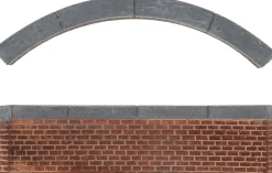 Intratuin kerstdorpminiatuur muur rond laag 2 stuks