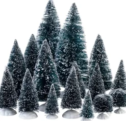 Intratuin kerstdorpminiatuur bomen 16 stuks