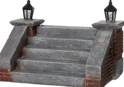 Intratuin kerstdorpminiatuur trap laag 9,5 x 5,7 x 4,5 cm