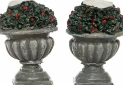 Intratuin kerstdorpminiatuur decoratie plantenbak 2 x 2 x 3 cm 2 stuks