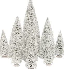 Intratuin kerstdorpminiatuur kerstbomen 9 stuks