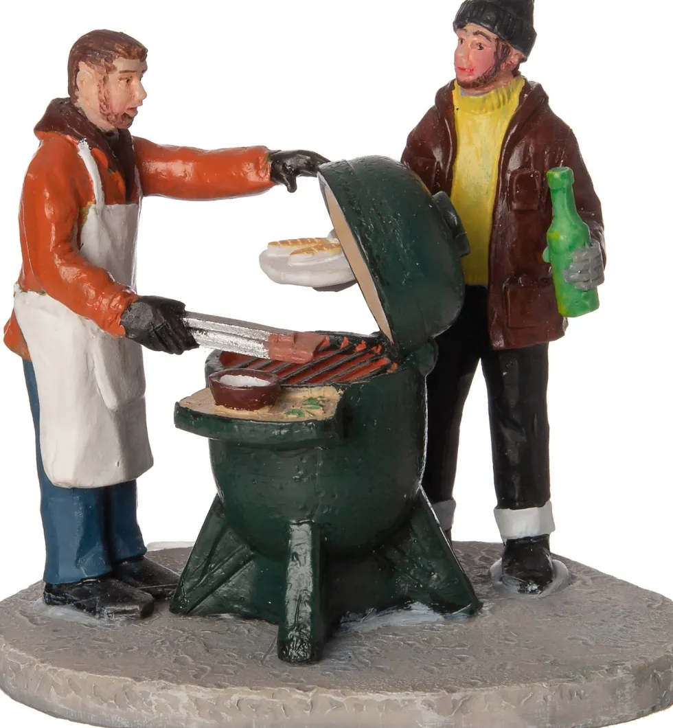 Intratuin kerstdorpminiatuur winter bbq multi 7,5 x 5,5 x 7 cm