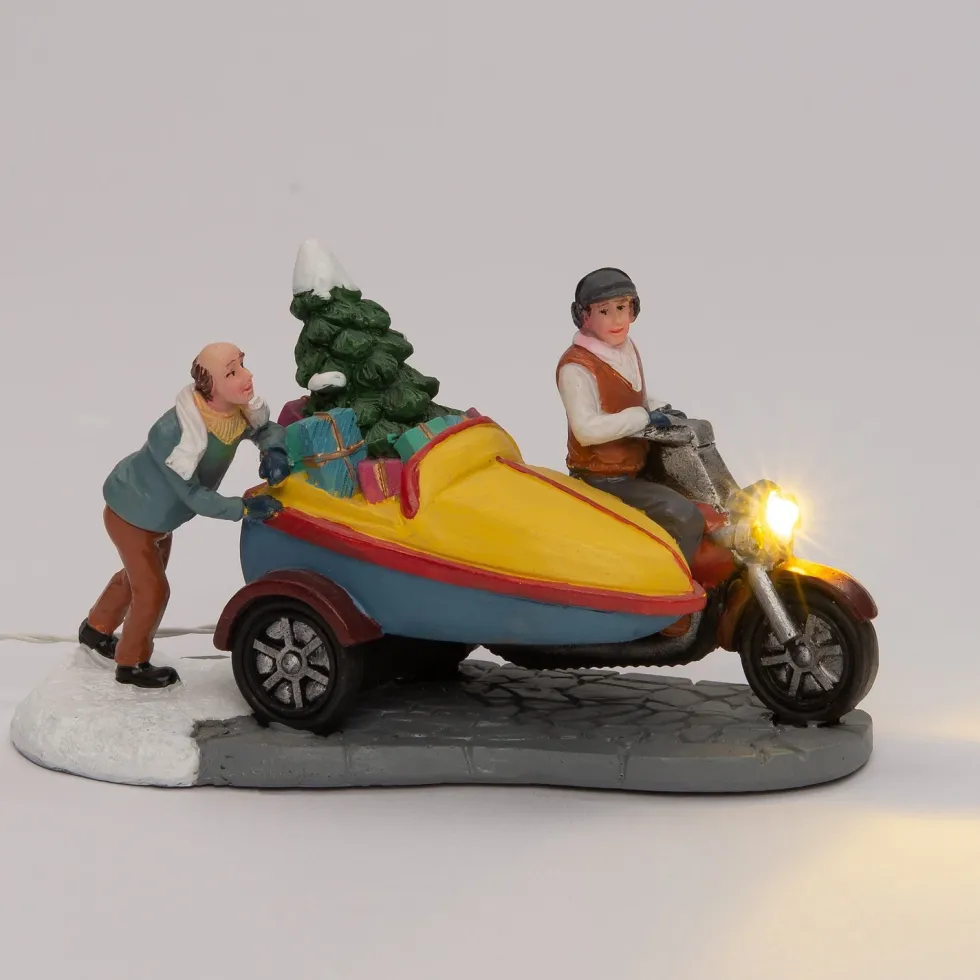 Intratuin kerstdorpminiatuur motor multi 12 x 5,5 x 7 cm