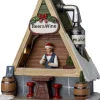 Intratuin kerstdorpminiatuur drankkraam 12 x 6,5 x 14,3 cm