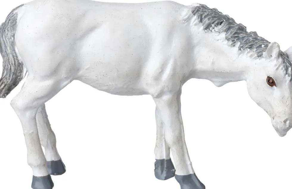 Intratuin kerstdorpminiatuur paard wit 4,5 x 2,5 x 5 cm