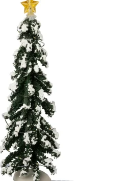 Intratuin kerstdorpminiatuur kerstboom 8,5 x 8,5 x 26 cm