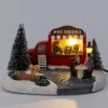 Intratuin kerstdorpminiatuur hot drinks truck (drankkraam) 16,3 x 13 x 20,8 cm