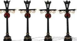 Intratuin kerstdorpminiatuur lantaarns 4 x 2 x 10,5 cm 4 stuks