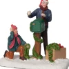 Intratuin kerstdorpminiatuur brievenbus versieren multi 8 x 5,2 x 7,2 cm