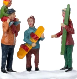 Intratuin kerstdorpminiatuur gezin samen 7,8 x 2,5 x 7,1 cm