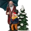 Intratuin kerstdorpminiatuur man met kind 6 x 3,3 x 8,5 cm