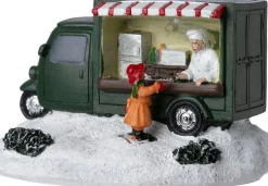 Intratuin kerstdorpminiatuur camper kraam 12 x 7,3 x 7,3 cm