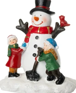 Intratuin kerstdorpminiatuur sneeuwpop maken 9,3 x 6 x 11 cm