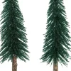Intratuin kerstdorpminiatuur dennenbomen D 5 H 19 cm 2 stuks