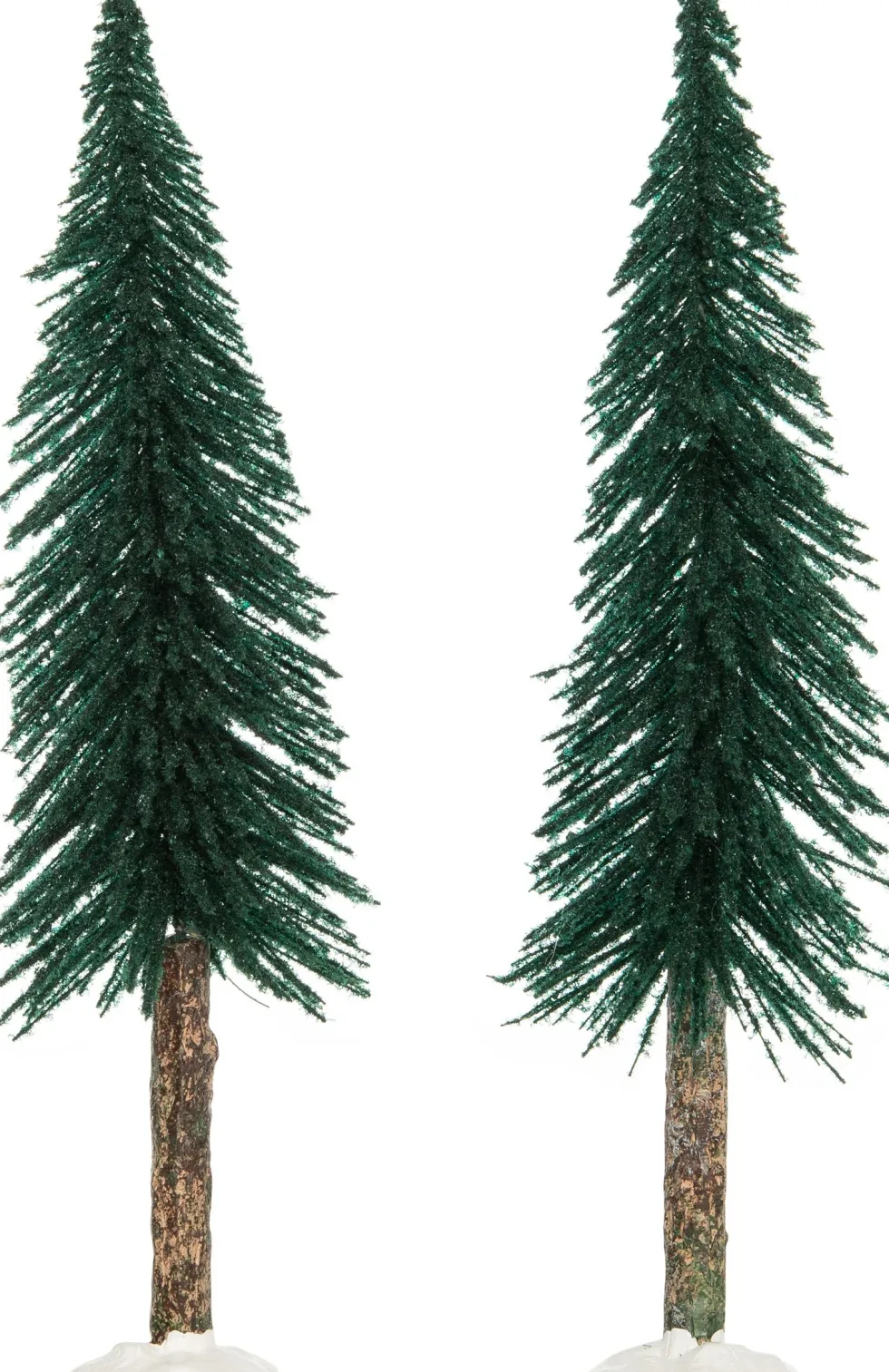 Intratuin kerstdorpminiatuur dennenbomen D 5 H 19 cm 2 stuks