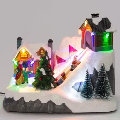 Intratuin kerstdorpminiatuur schans multi 21,5 x 13 x 17 cm