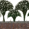 Intratuin kerstdorpminiatuur bomen op een muur 20 x 8 x 12 cm