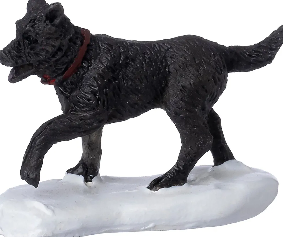 Intratuin kerstdorpminiatuur hond 3,8 x 1,5 x 3 cm