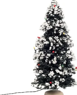 Intratuin kerstdorpminiatuur kerstboom met LED verlichting H 23 cm