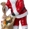 Intratuin kerstdorpminiatuur kerstman met cadeaus 4 x 3,5 x 6,8 cm