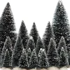 Intratuin kerstdorpminiatuur dennenboom met sneeuw 21 stuks