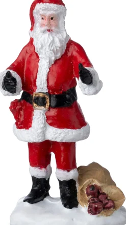 Intratuin kerstdorpminiatuur kerstman 3,7 x 3 x 7 cm