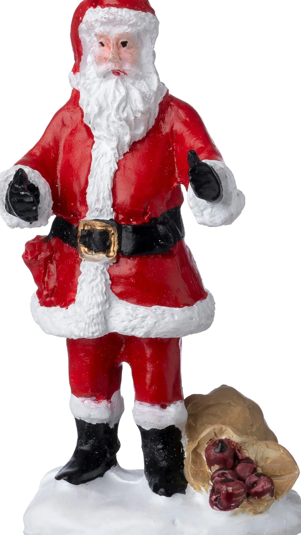 Intratuin kerstdorpminiatuur kerstman 3,7 x 3 x 7 cm
