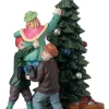 Intratuin kerstdorpminiatuur kerstboom versieren 6,6 x 6,1 x 8,8 cm