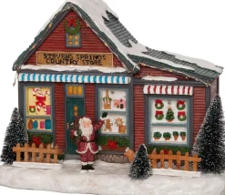 Intratuin kerstdorpminiatuur kerstwinkel 21 x 13 x 16,5 cm