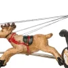 Intratuin kerstdorpminiatuur slee met kerstman en rendieren 15 x 2,5 x 5,5 cm